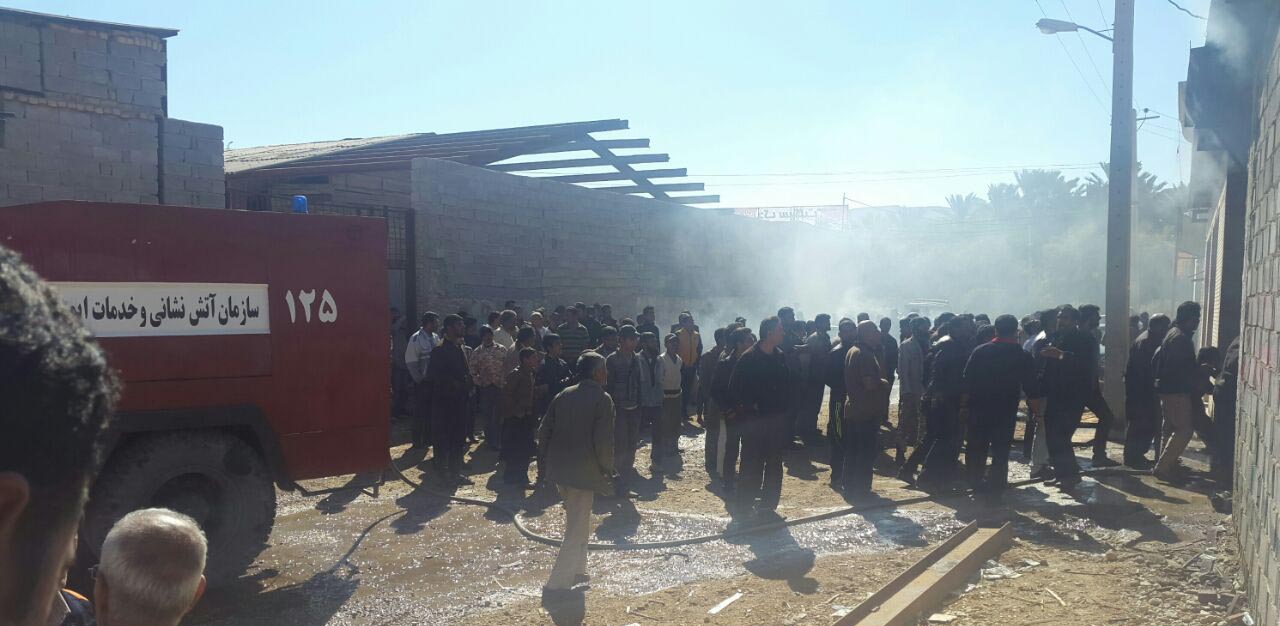 آتش‌ سوزی کارگاه درودگری در اوز